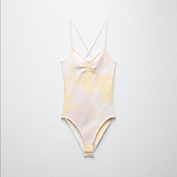 💗GET 20% OFF💗NWT ZARA TIE-DYE GATHERED BODYSUIT - Picture 9 of 9